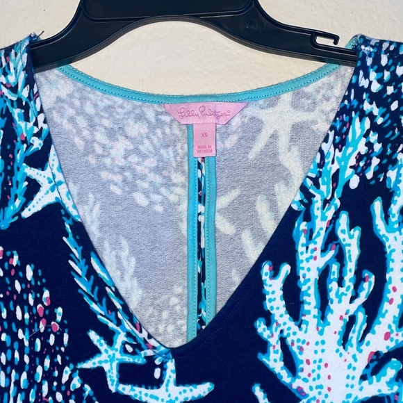 Lilly Pulitzer Clarke French Terry Dress in Good Reef Size XS - Picture 7 of 10